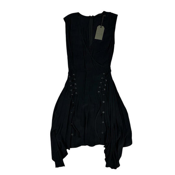 Dresses & Skirts - AllSaints Miller Lace-Up Boho Sleveless Dress Black Size 00 US